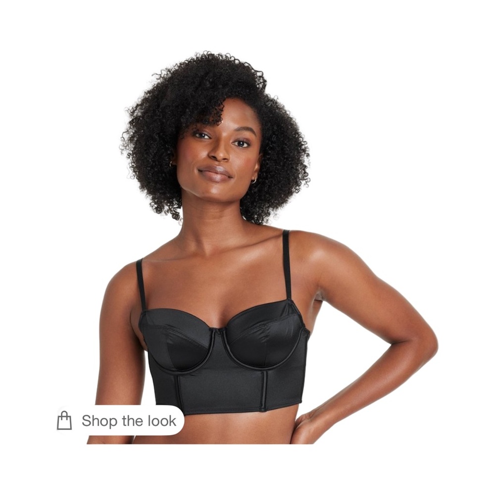Auden Black Bustier Bra